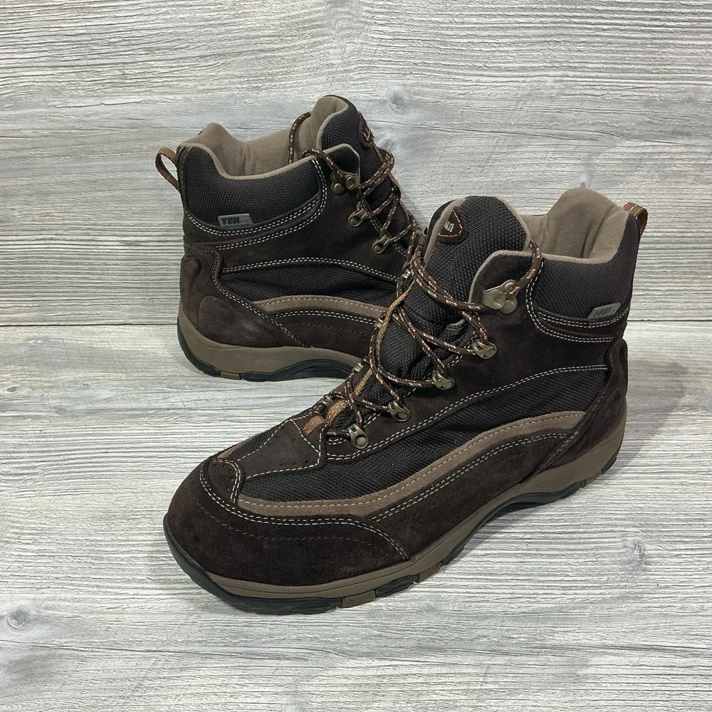 Men's Size 11.5 WIDE LL Bean Hiking Boots Tek 2.5 DRi-LEX Brown Outdoors Camping